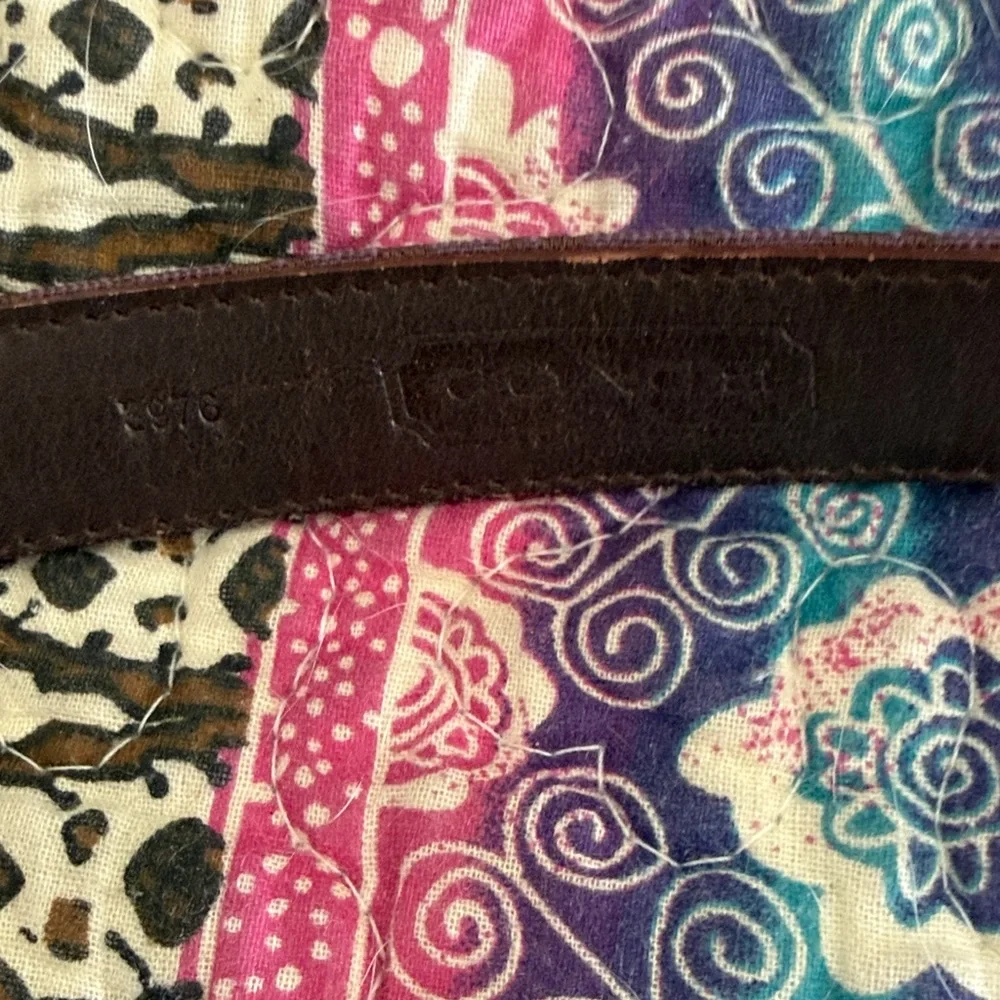 Women’s Purple Textured Leather Belt
